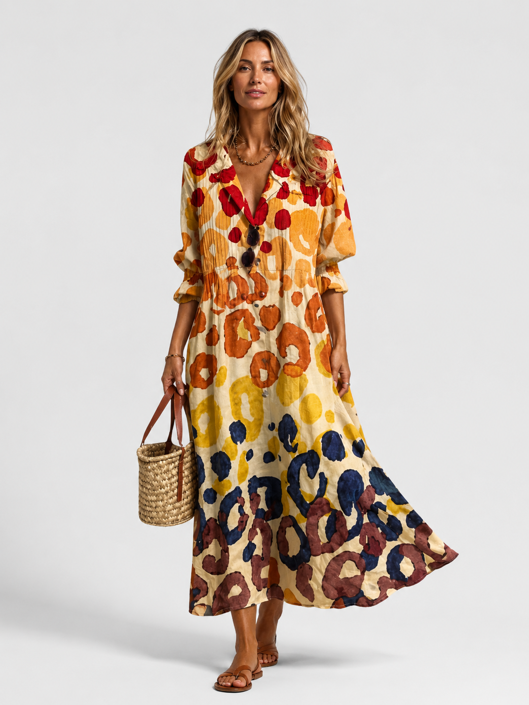 Printed Collared Dress – Easy Warm-Weather Style