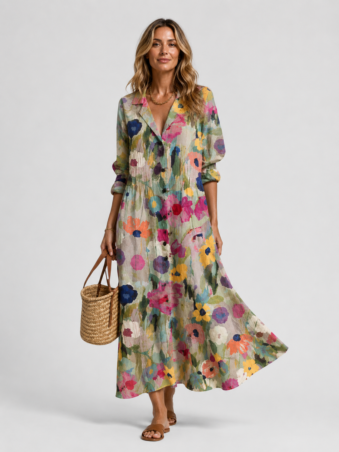 Printed Collared Dress – Easy Warm-Weather Style