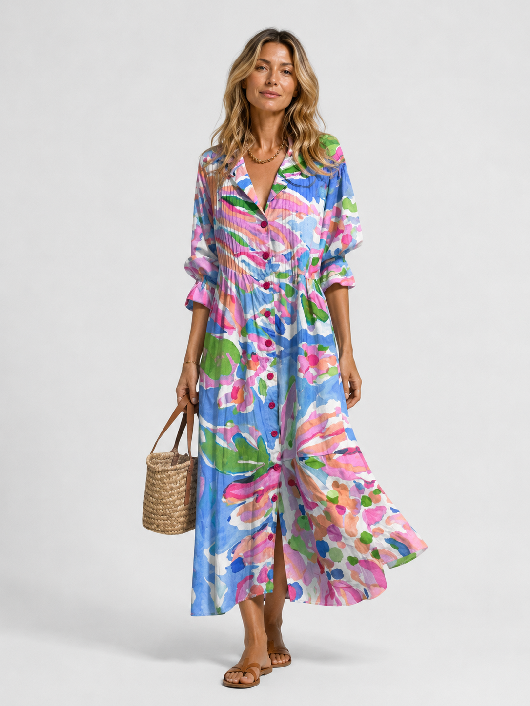 Printed Collared Dress – Easy Warm-Weather Style