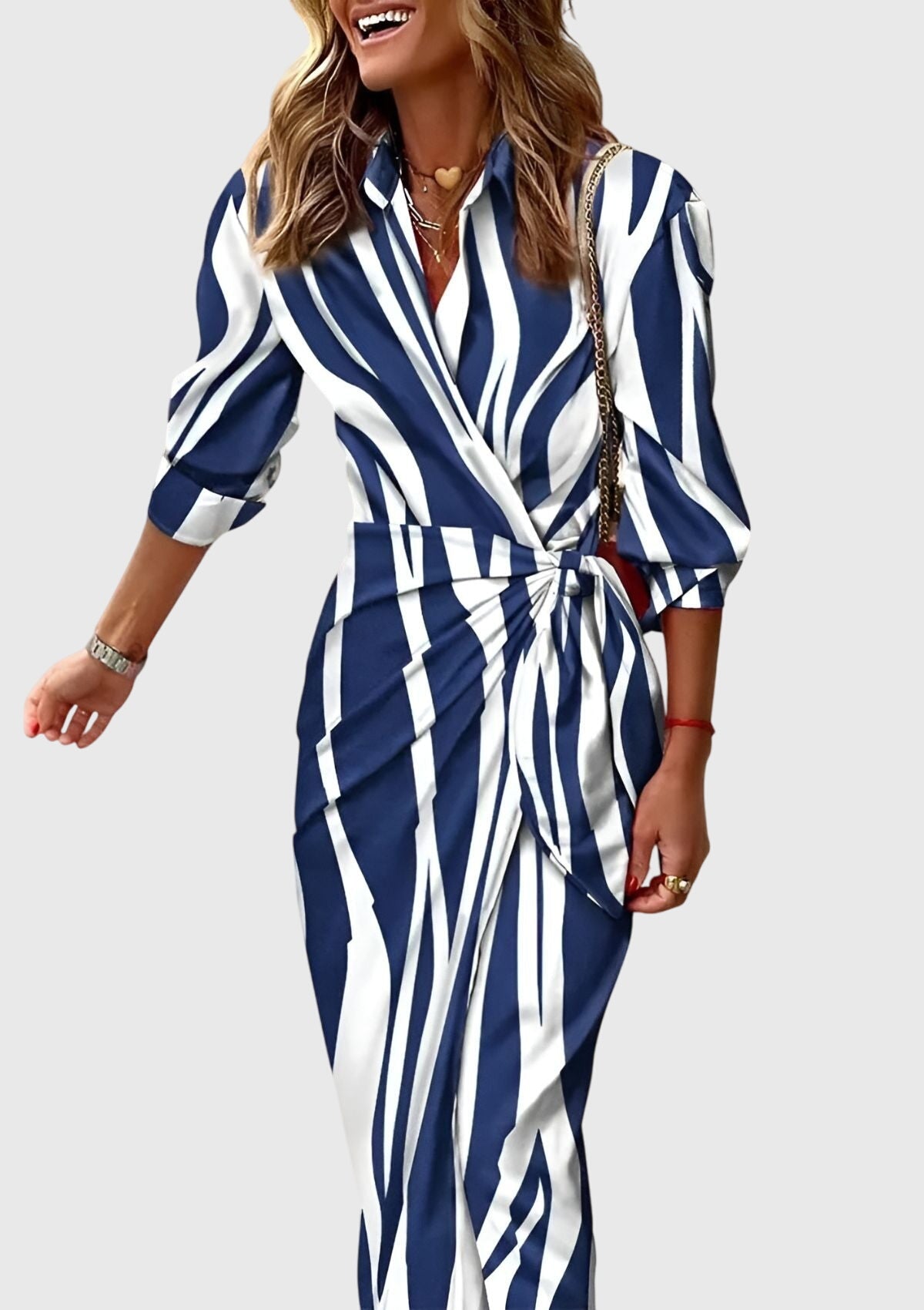 Printed Collared Dress – Effortless Summer Style