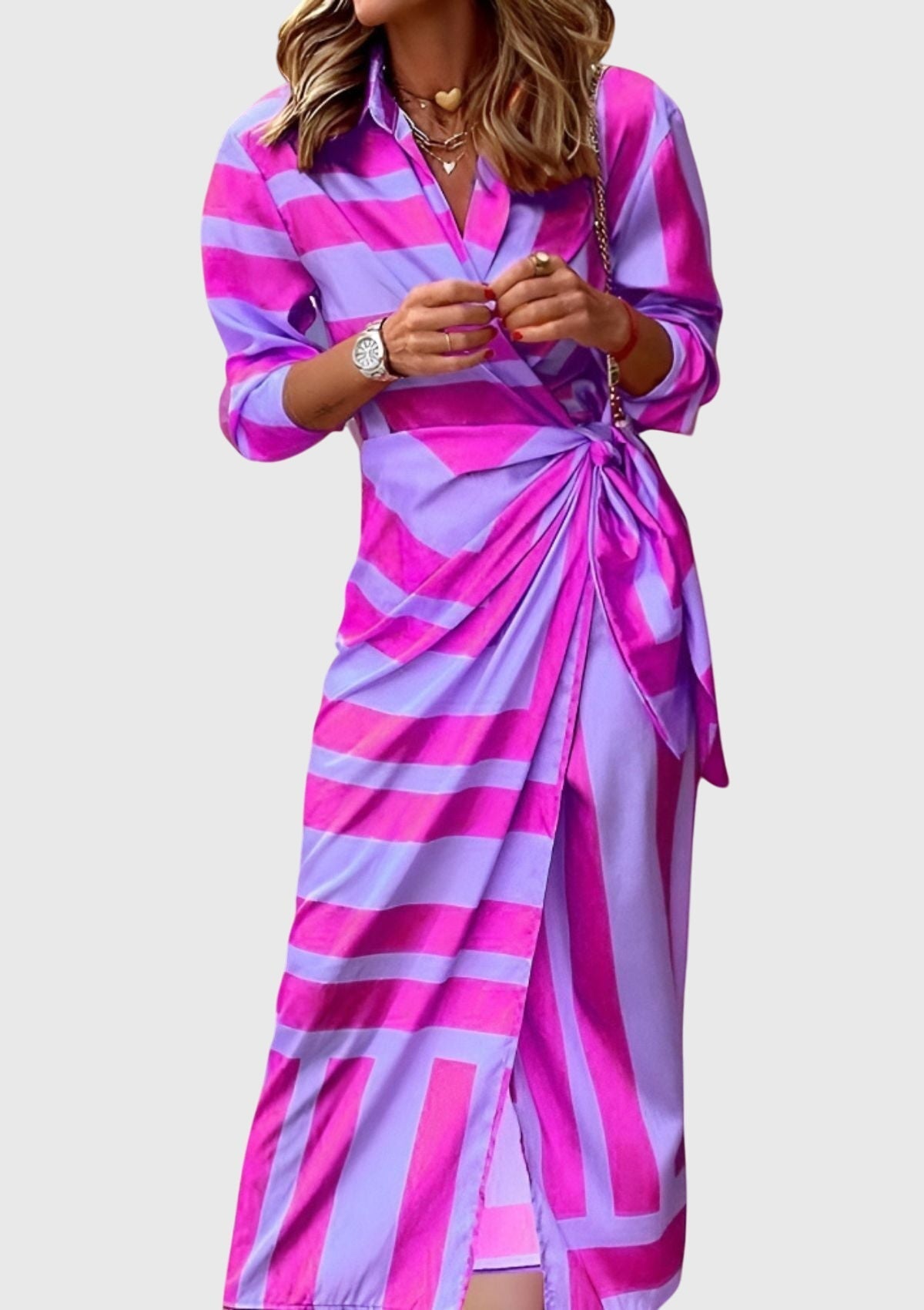 Printed Collared Dress – Effortless Summer Style