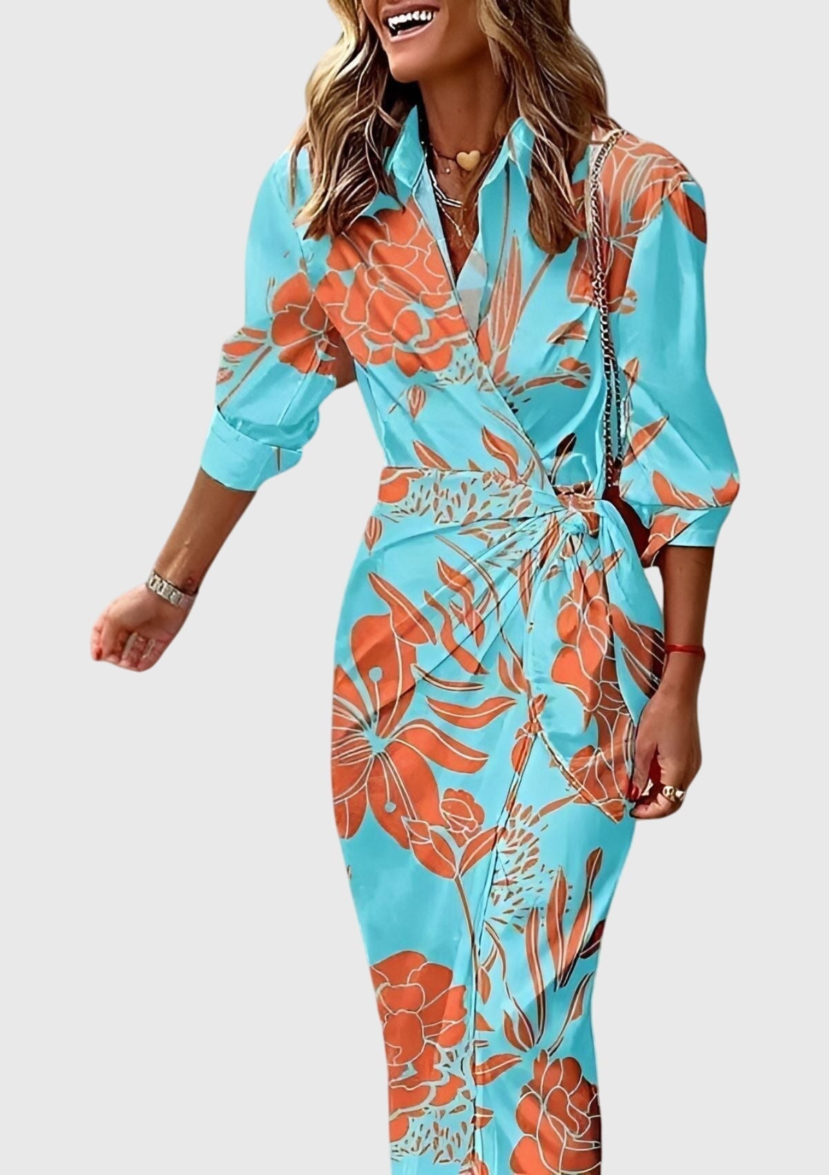 Printed Collared Dress – Effortless Summer Style