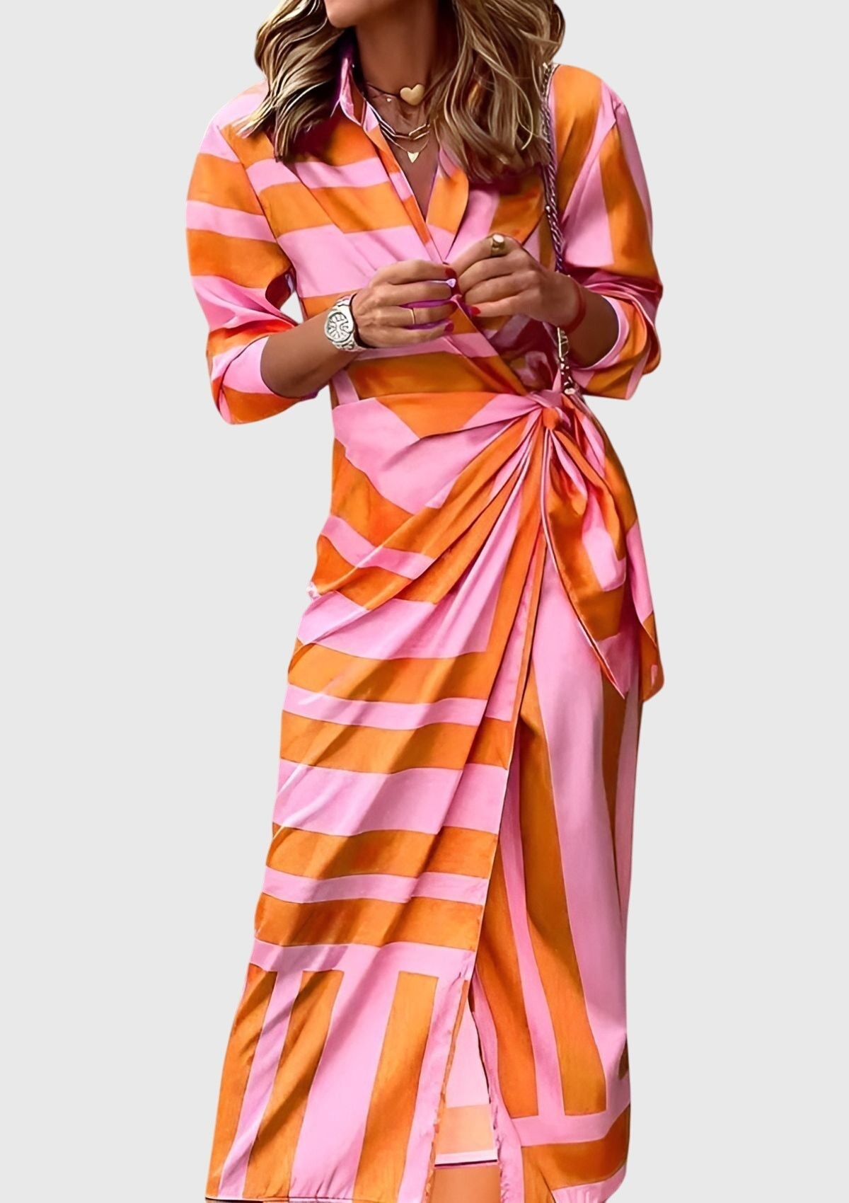 Printed Collared Dress – Effortless Summer Style