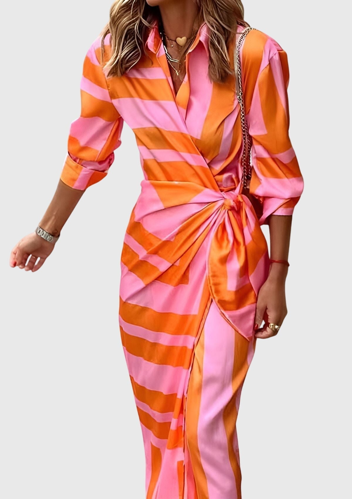Printed Collared Dress – Effortless Summer Style