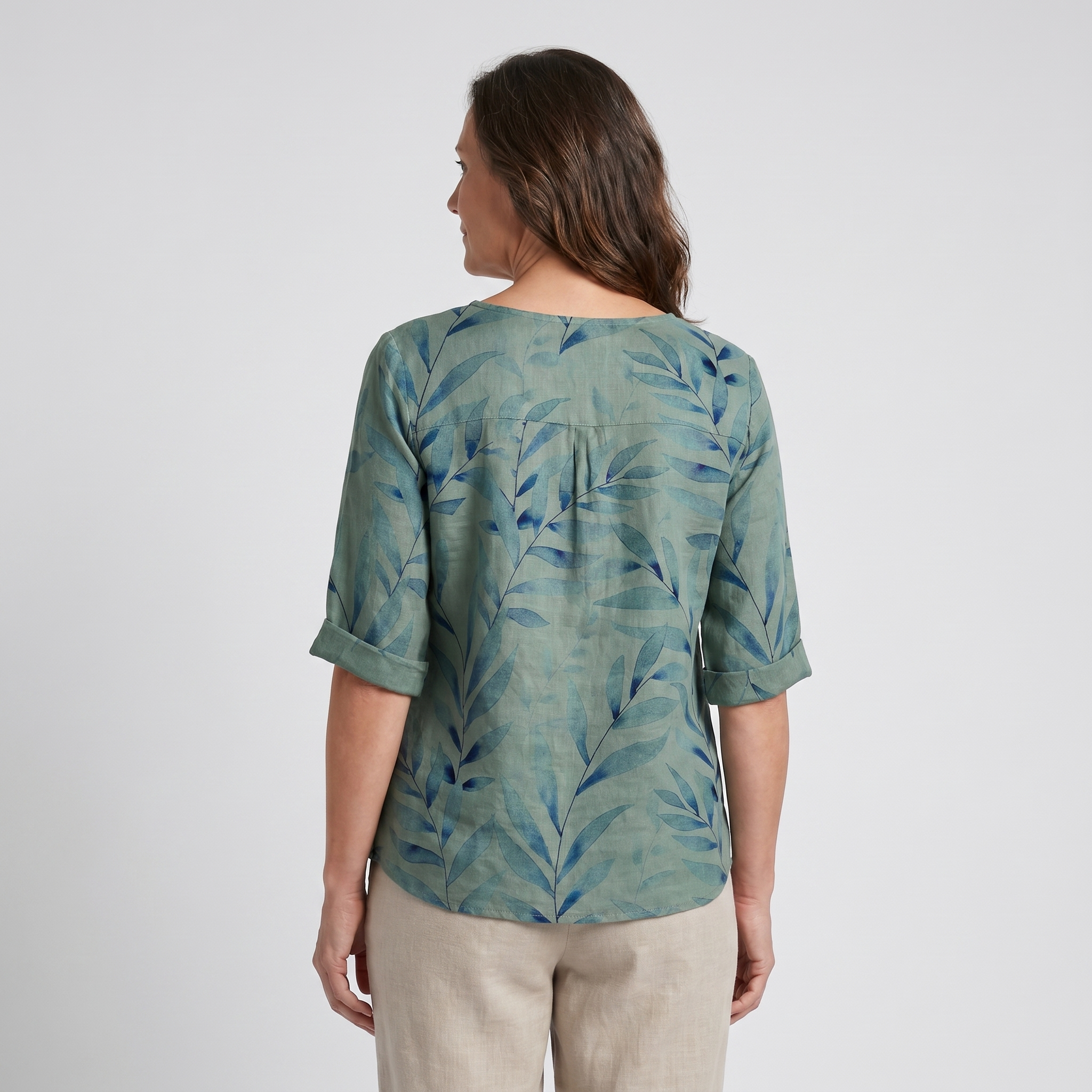 Printed Round-Neck Blouse – Easy Summer Style
