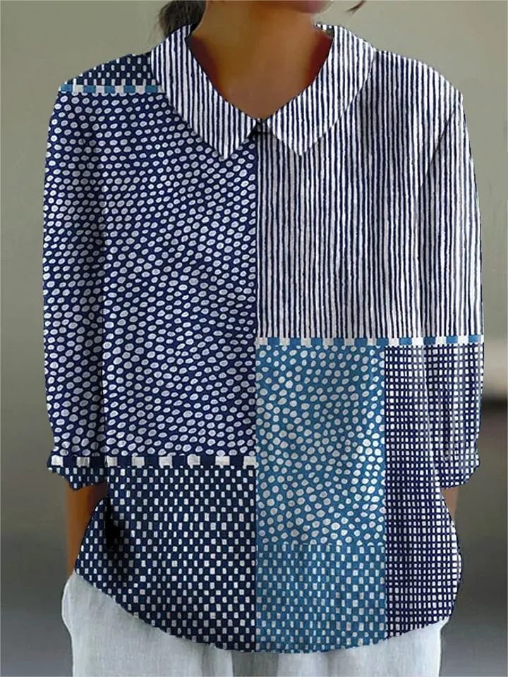 Printed V-Neck Blouse – Easy Summer Style