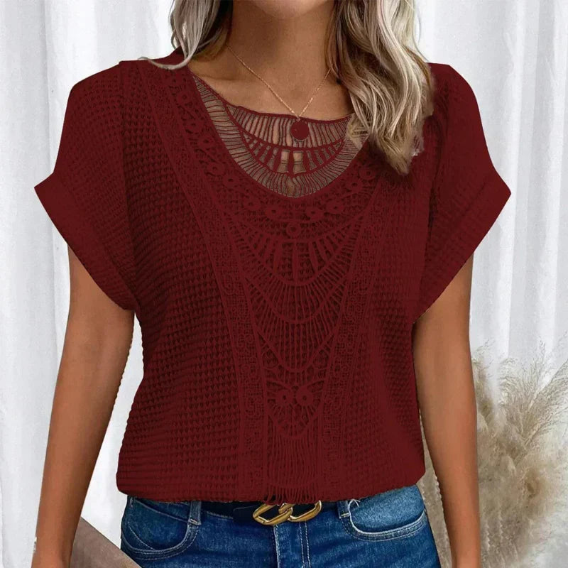Round-Neck Blouse – Easy Summer Style