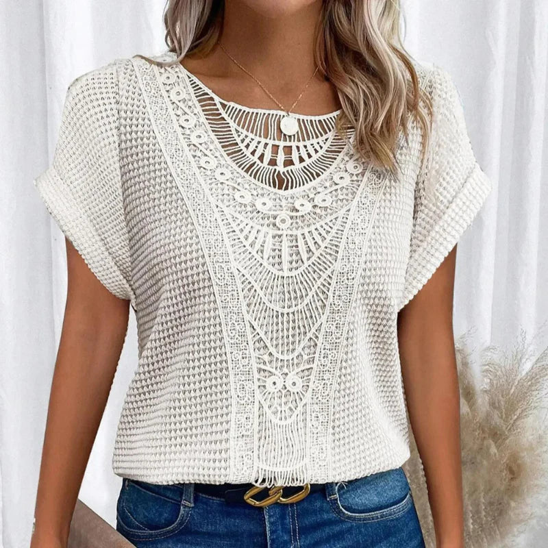 Round-Neck Blouse – Easy Summer Style