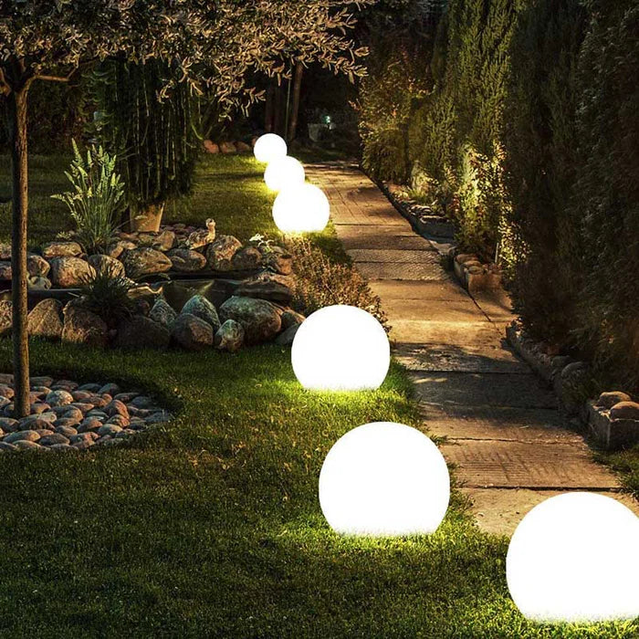 LED Outdoor Globe Light – Rechargeable Waterproof Garden Light