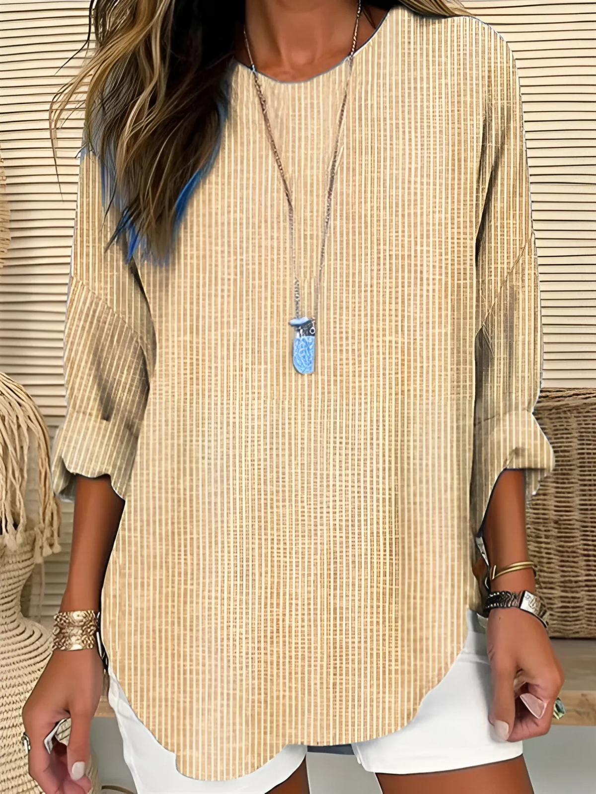 Striped Collared Blouse – Easy Summer Style