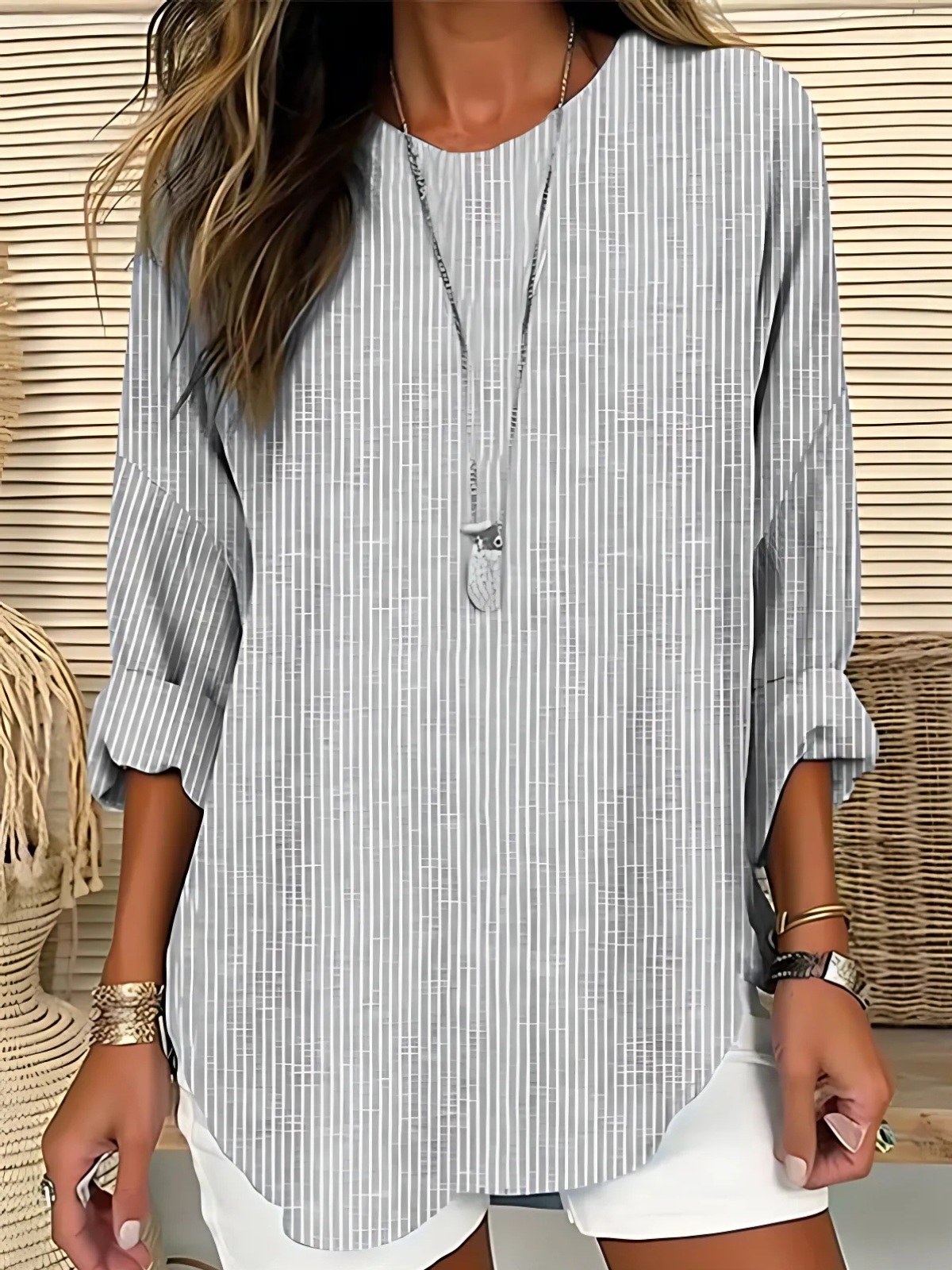 Striped Collared Blouse – Easy Summer Style