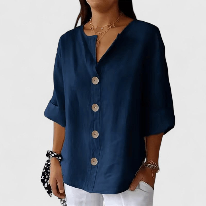 V-Neck Blouse – Easy Summer Style
