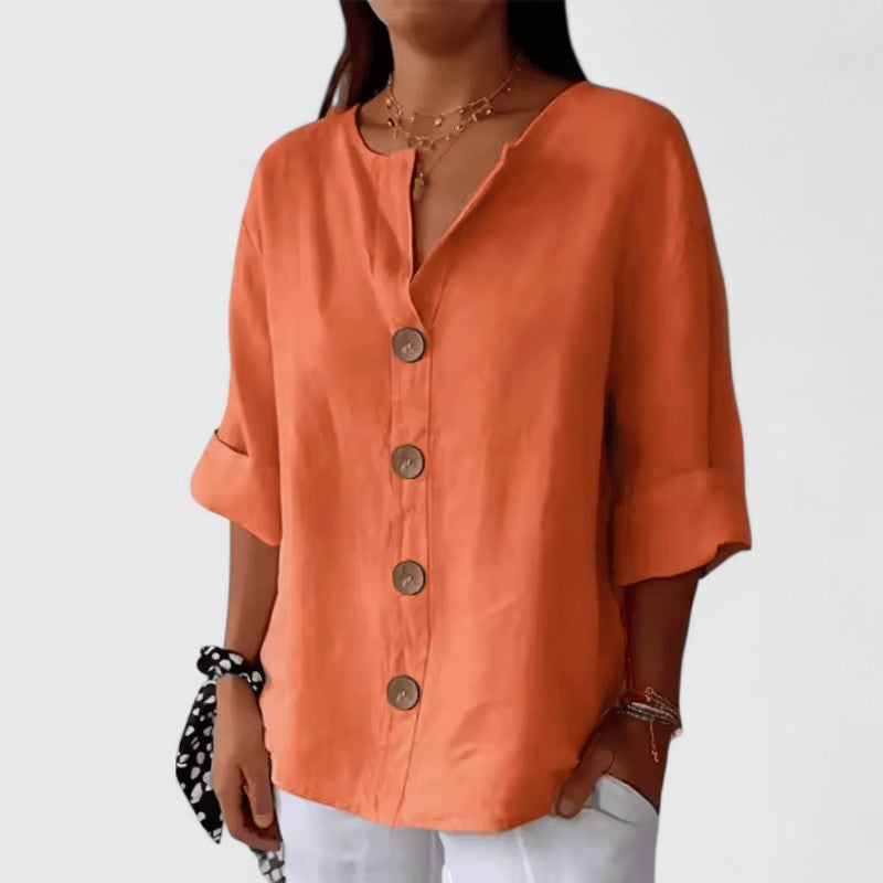V-Neck Blouse – Easy Summer Style