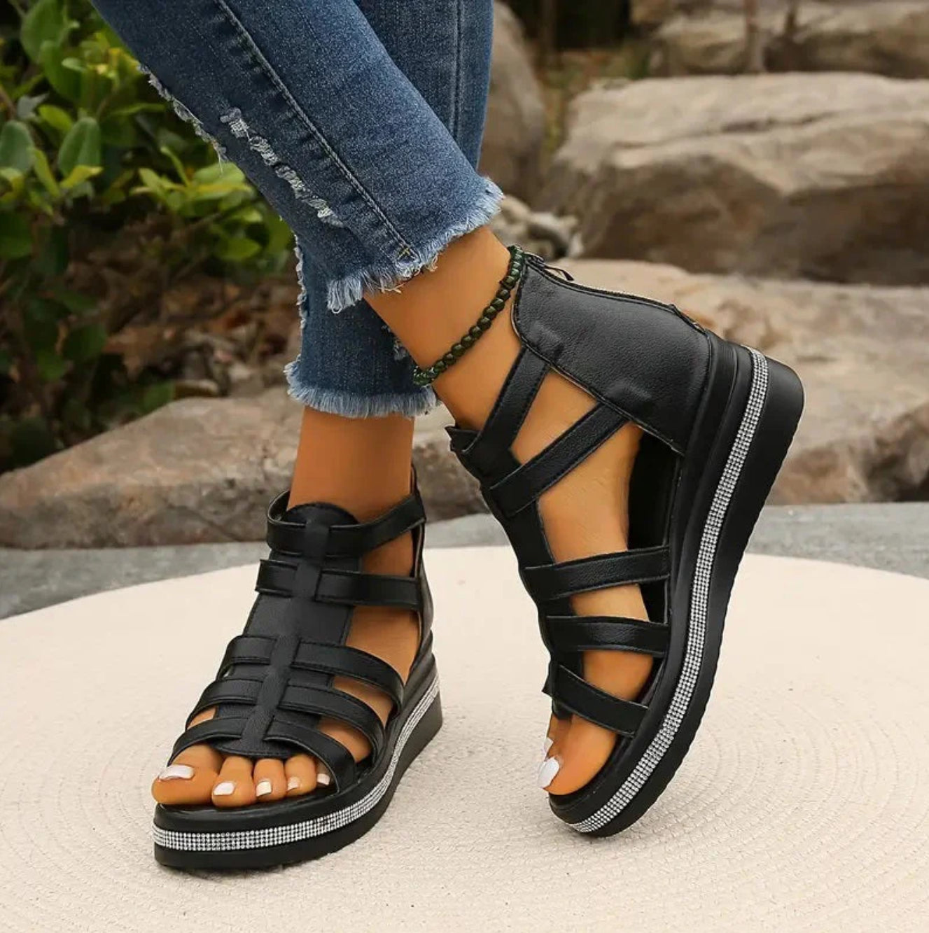 Wedge Sandals – Evening-Ready Elegance