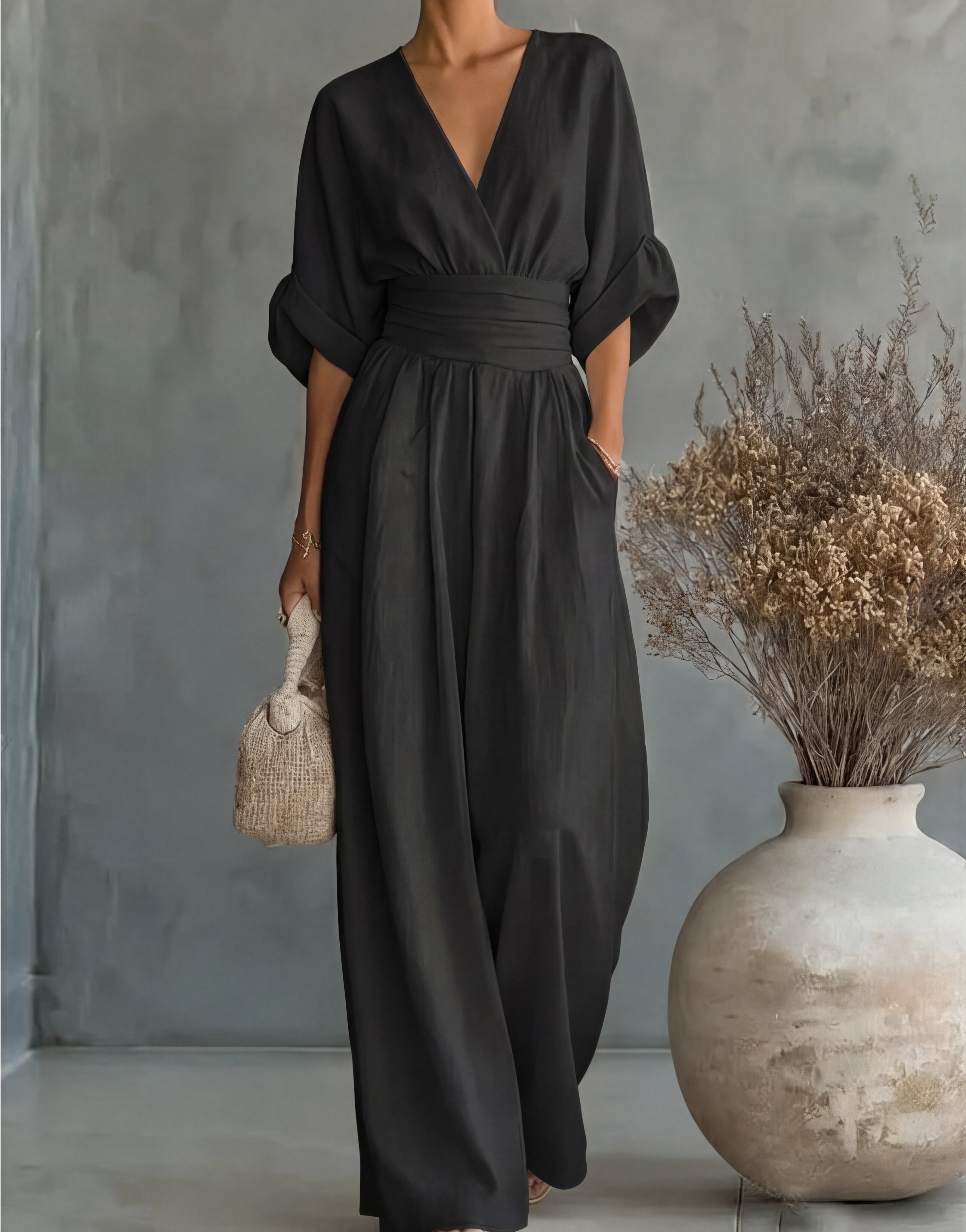 Wrap Jumpsuit – Elegant Occasion Silhouette
