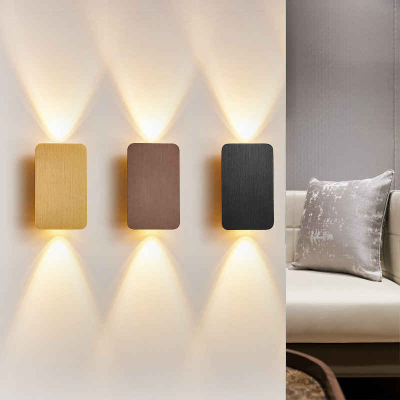LED Wall Sconce Light Fixture – Modern Rectangular Indoor Wall Light