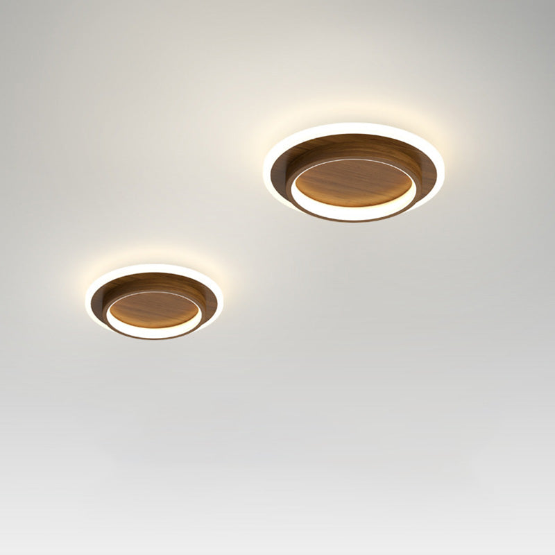 Modern LED Flush Mount Ceiling Light Fixture – Round Halo Ceiling Light