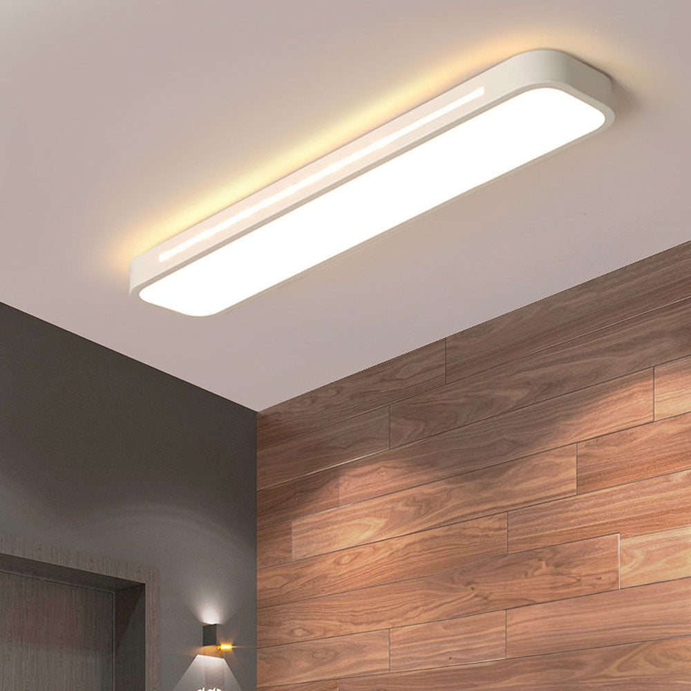 LED Flush Mount Ceiling Light Fixture – Modern Linear Ceiling Light