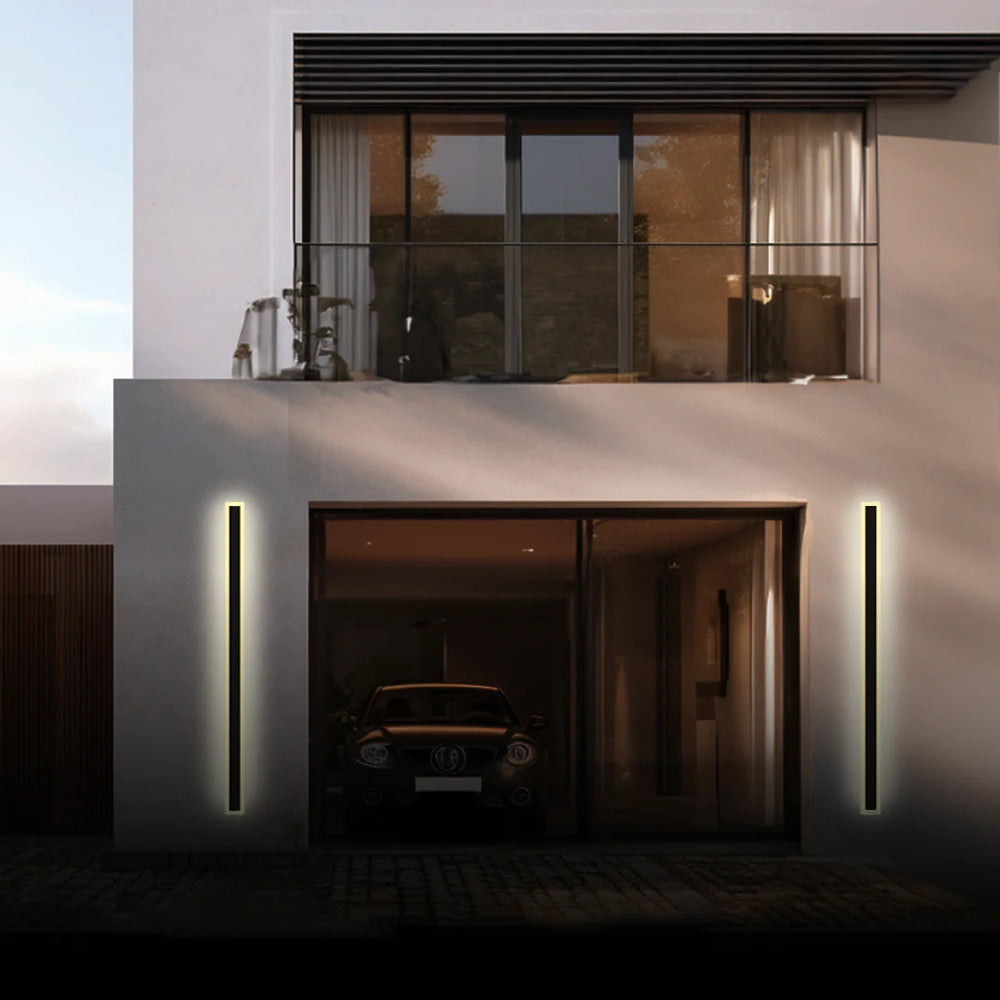 Outdoor Wall Light Fixture – Modern Waterproof Linear LED Wall Sconce