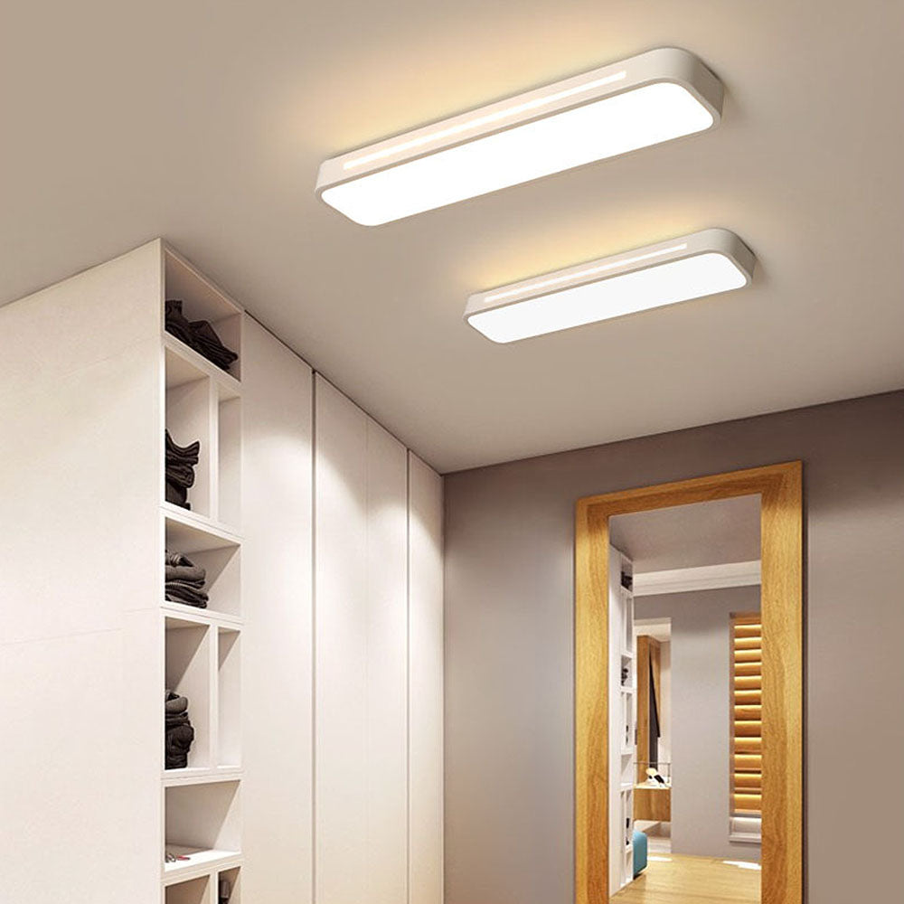 LED Flush Mount Ceiling Light Fixture – Modern Linear Ceiling Light