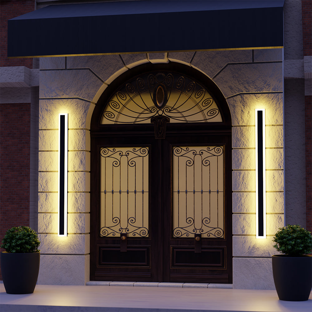 Outdoor Wall Light Fixture – Modern Waterproof Linear LED Wall Sconce