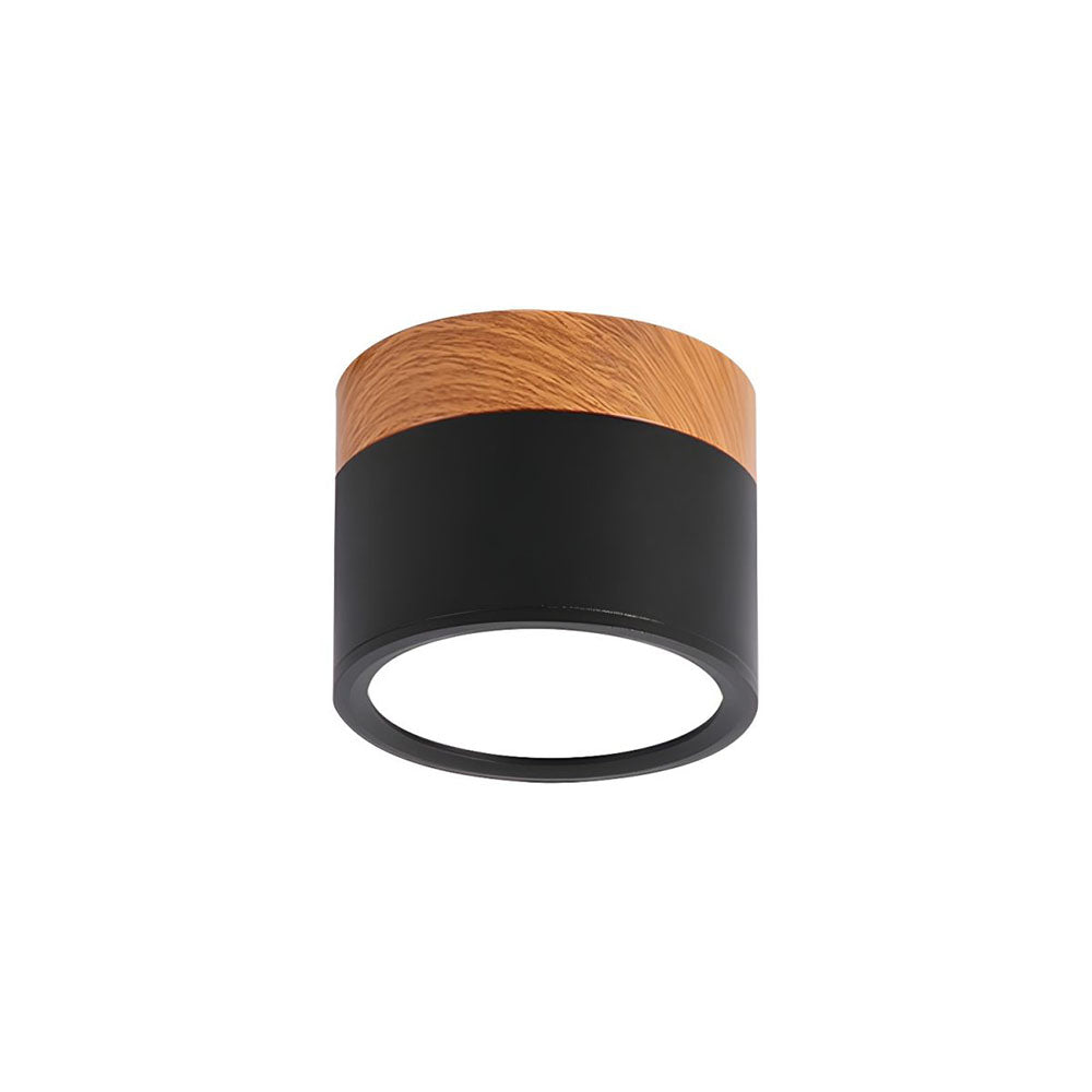 Small LED Flush Mount Ceiling Light Fixture – Modern Cylinder Ceiling Light