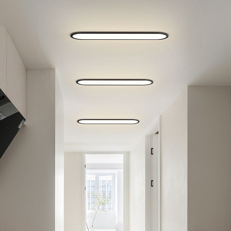 Modern Oval LED Ceiling Light Fixture – Flush Mount Ceiling Light