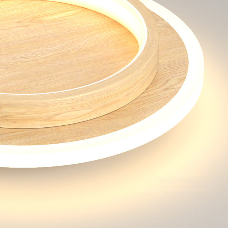 Modern LED Flush Mount Ceiling Light Fixture – Round Halo Ceiling Light