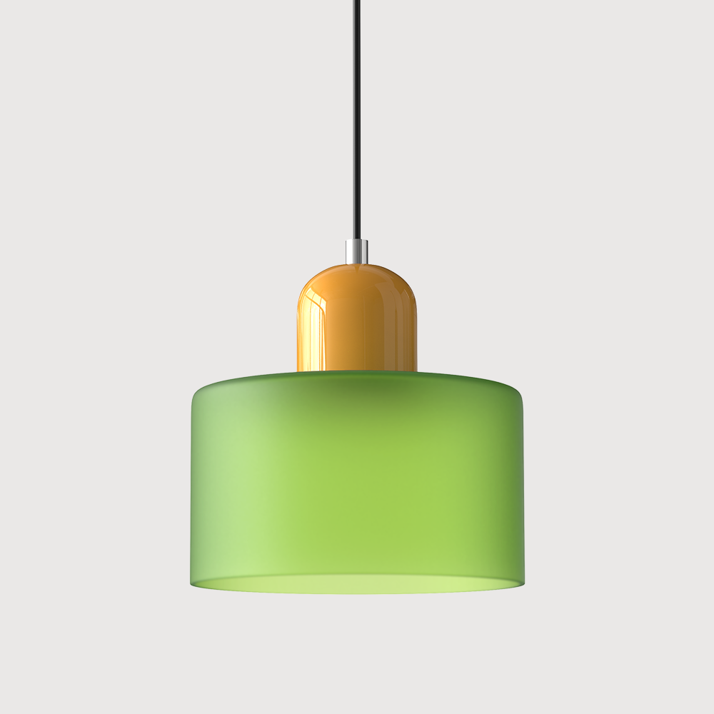 Glass Pendant Light Fixture – Modern Bauhaus Hanging Ceiling Light