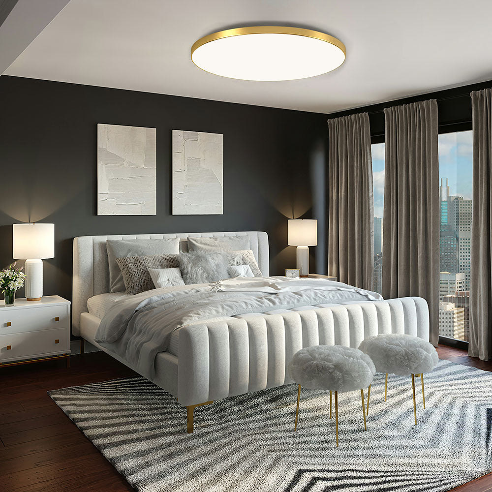LED Flush Mount Ceiling Light Fixture – Modern Round Ceiling Light