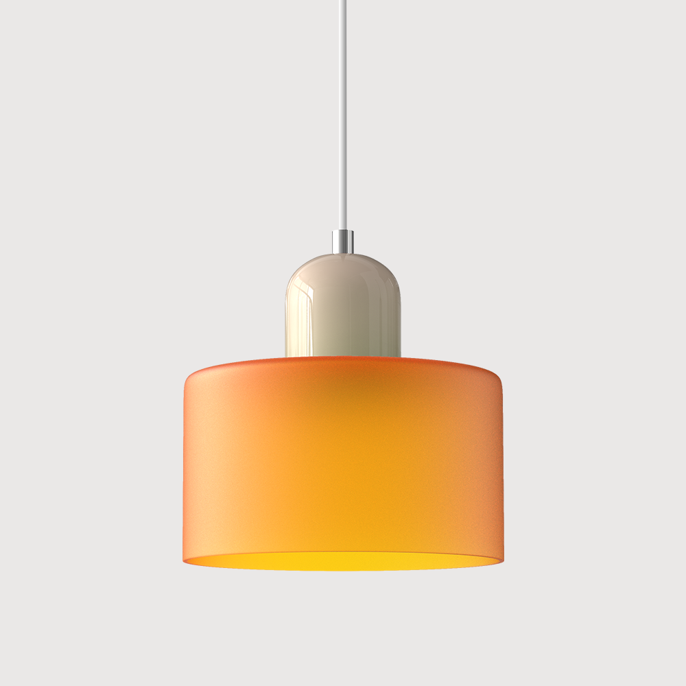 Glass Pendant Light Fixture – Modern Bauhaus Hanging Ceiling Light