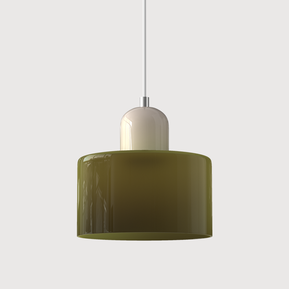 Glass Pendant Light Fixture – Modern Bauhaus Hanging Ceiling Light