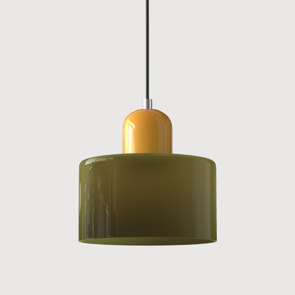 Glass Pendant Light Fixture – Modern Bauhaus Hanging Ceiling Light