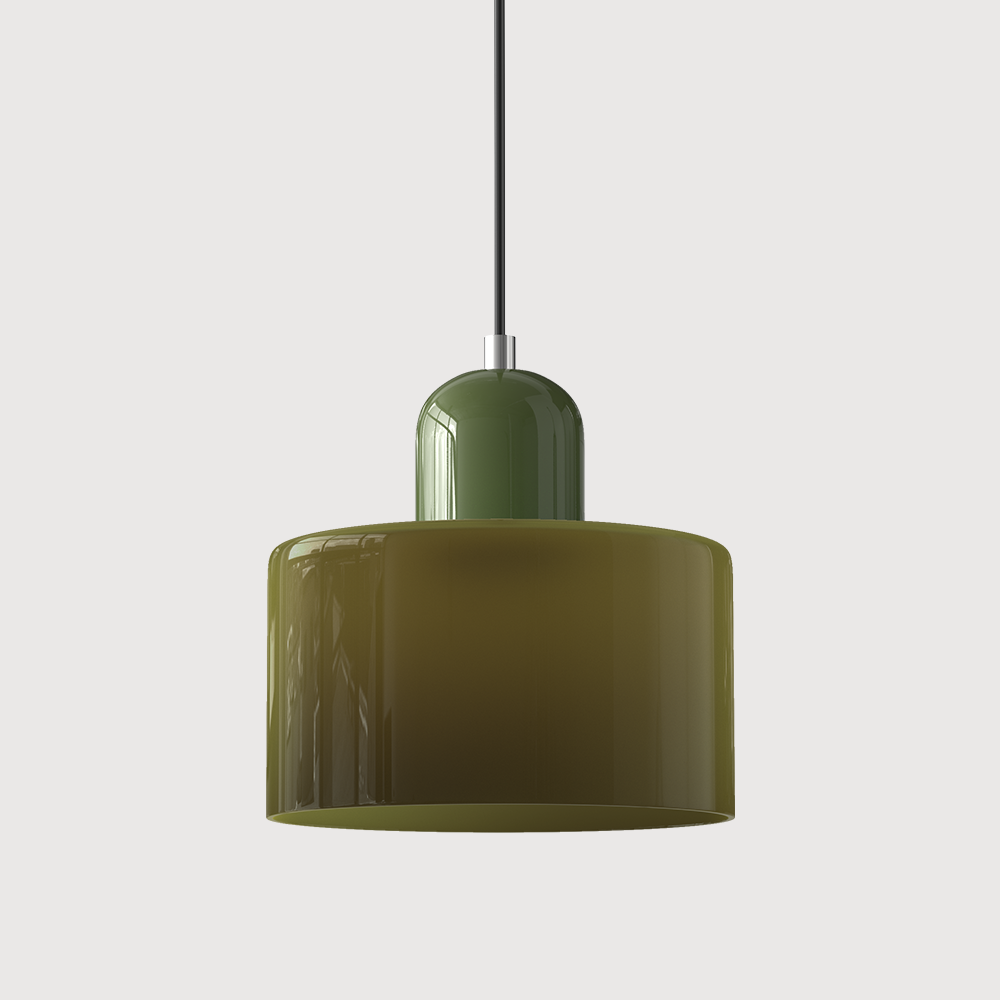 Glass Pendant Light Fixture – Modern Bauhaus Hanging Ceiling Light