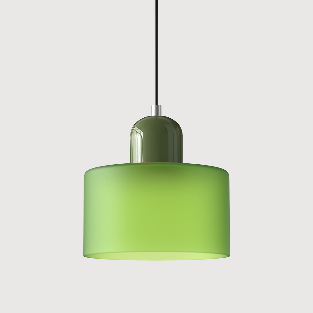 Glass Pendant Light Fixture – Modern Bauhaus Hanging Ceiling Light