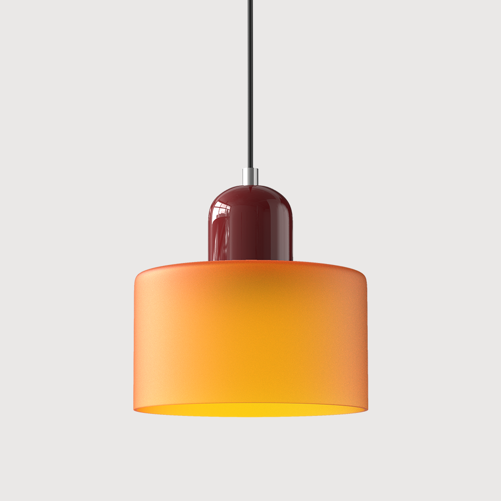Glass Pendant Light Fixture – Modern Bauhaus Hanging Ceiling Light