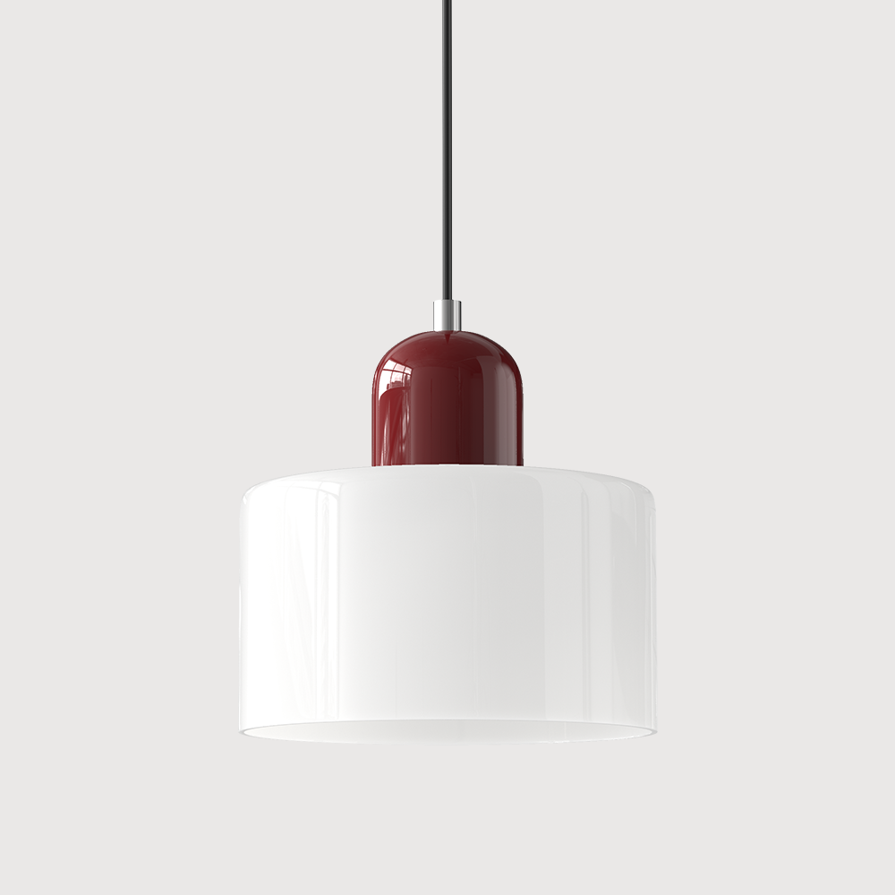 Glass Pendant Light Fixture – Modern Bauhaus Hanging Ceiling Light