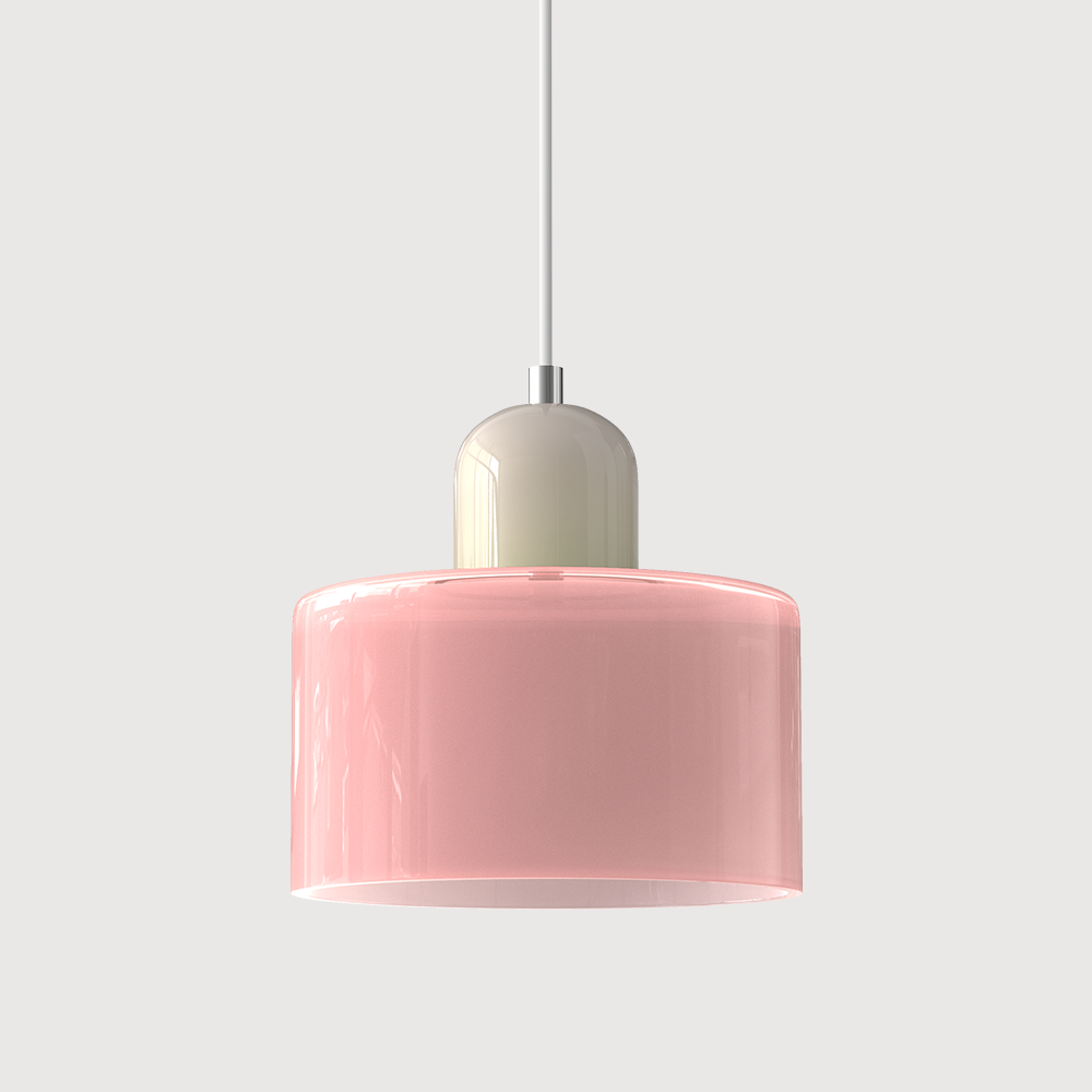 Glass Pendant Light Fixture – Modern Bauhaus Hanging Ceiling Light