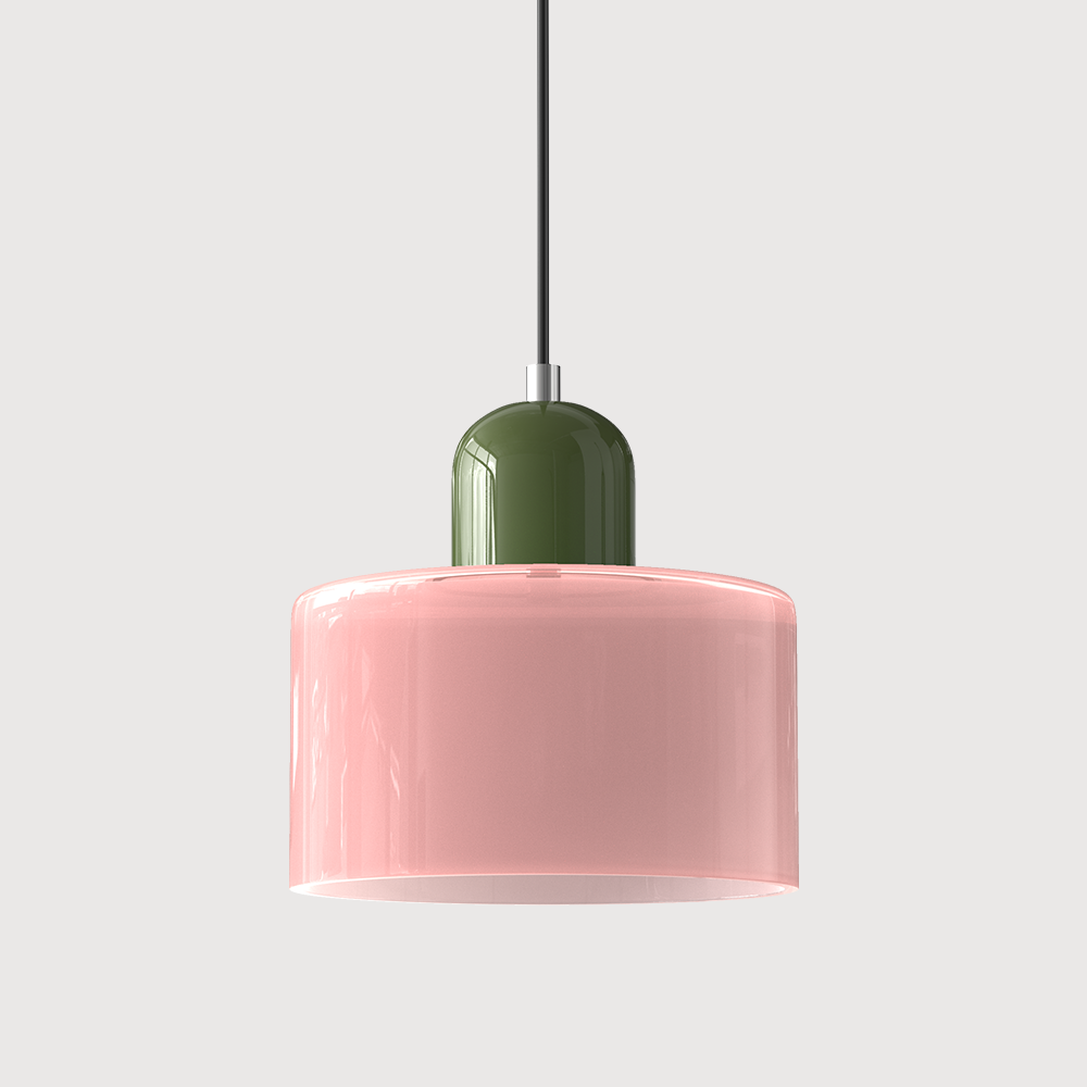 Glass Pendant Light Fixture – Modern Bauhaus Hanging Ceiling Light