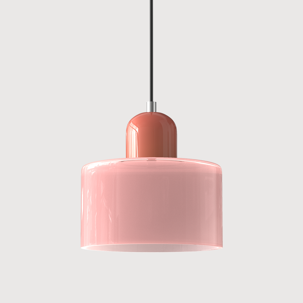 Glass Pendant Light Fixture – Modern Bauhaus Hanging Ceiling Light