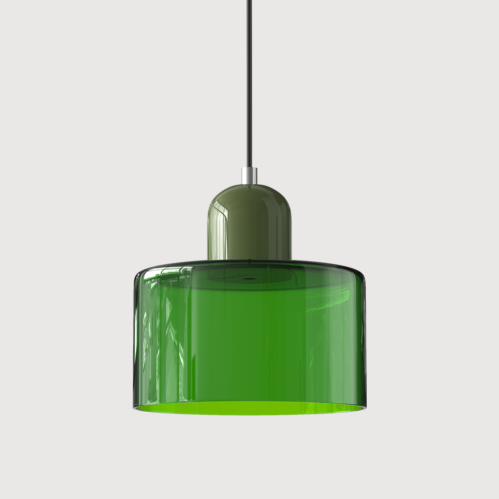 Glass Pendant Light Fixture – Modern Bauhaus Hanging Ceiling Light