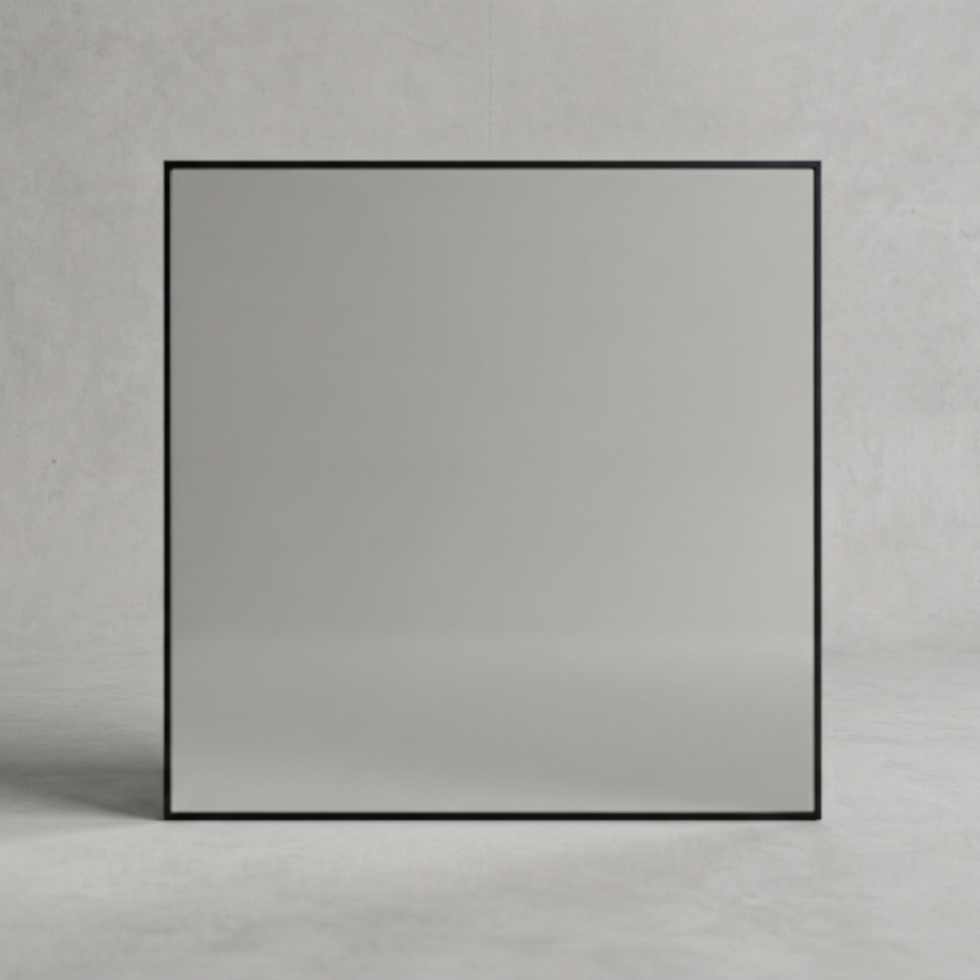 Black Rectangular Wall Mirror – Modern Minimalist Accent Mirror