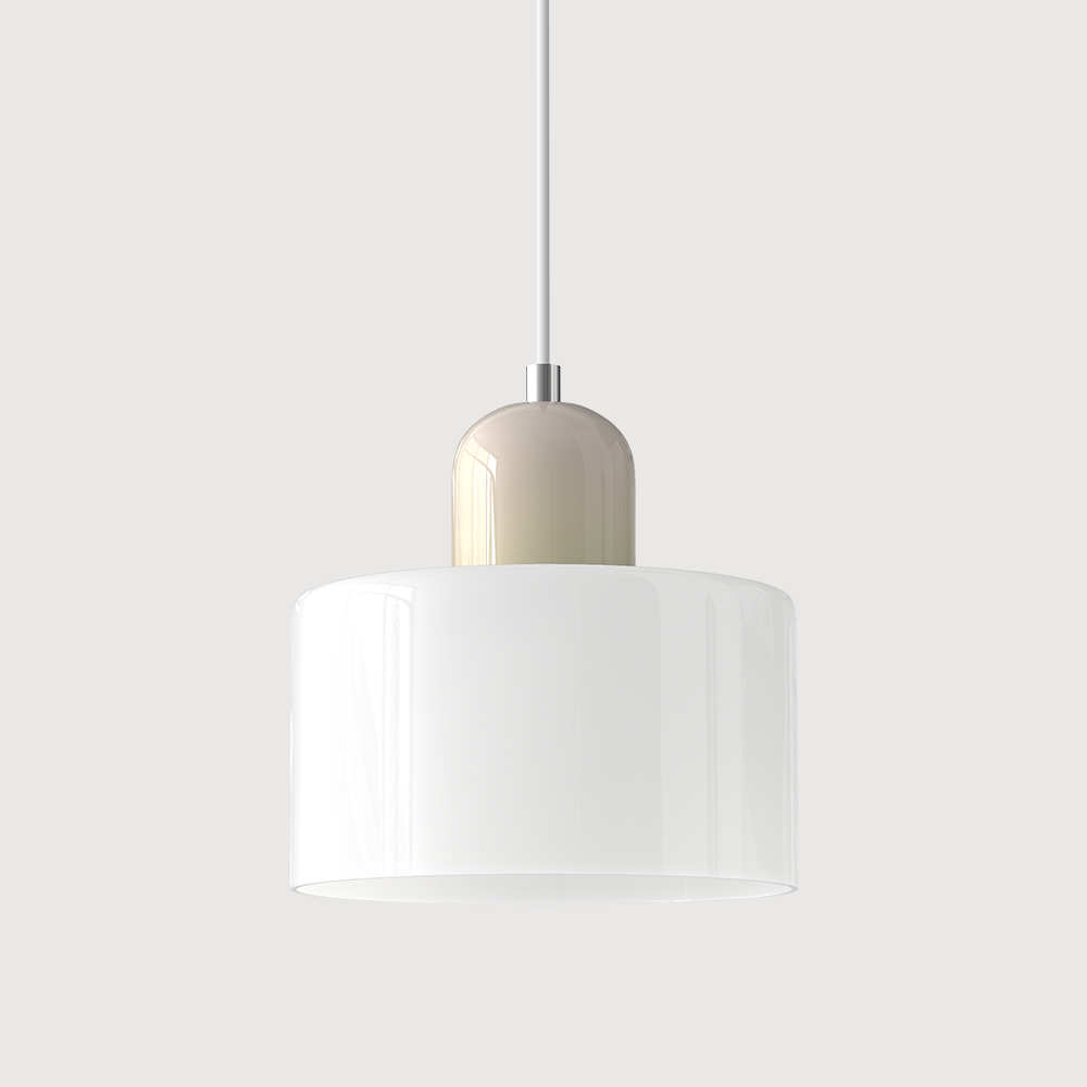 Glass Pendant Light Fixture – Modern Bauhaus Hanging Ceiling Light