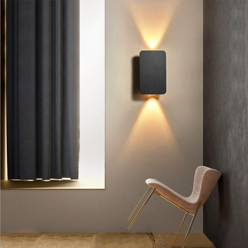 LED Wall Sconce Light Fixture – Modern 2-Light Up and Down Wall Light
