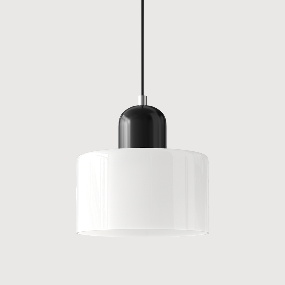 Glass Pendant Light Fixture – Modern Bauhaus Hanging Ceiling Light