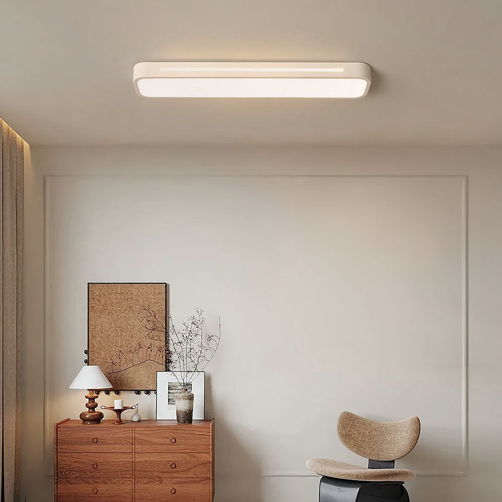 LED Flush Mount Ceiling Light Fixture – Modern Linear Ceiling Light