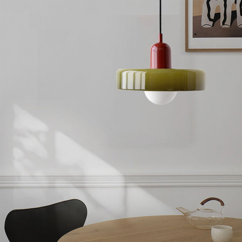 Glass Pendant Light Fixture – Modern Bauhaus Pendant Light