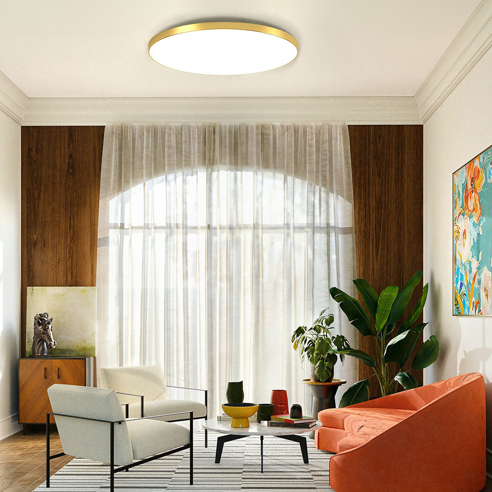 LED Flush Mount Ceiling Light Fixture – Modern Round Ceiling Light
