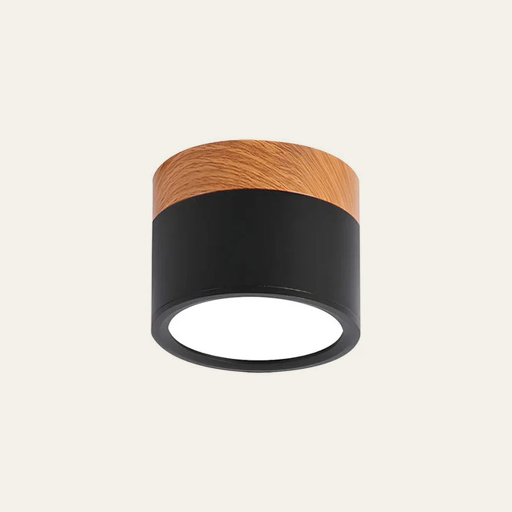 Small LED Flush Mount Ceiling Light Fixture – Modern Cylinder Ceiling Light