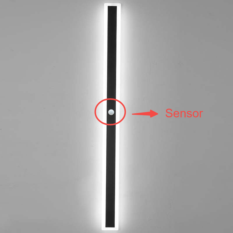Outdoor Wall Light Fixture – Modern Waterproof Linear LED Wall Sconce